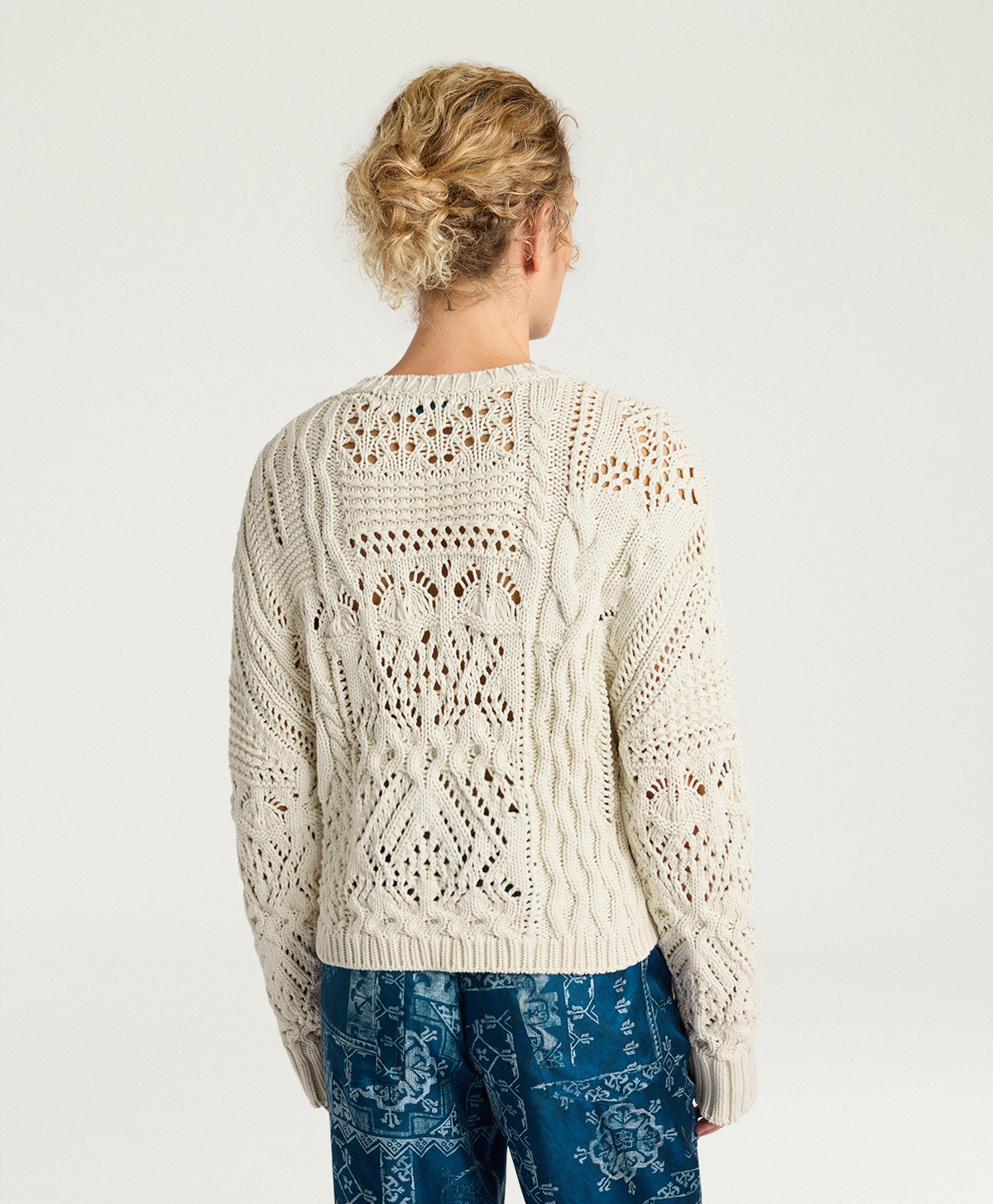 MAGLIA MARTINEZ IN MIX PUNTI - PANNA - Momonì