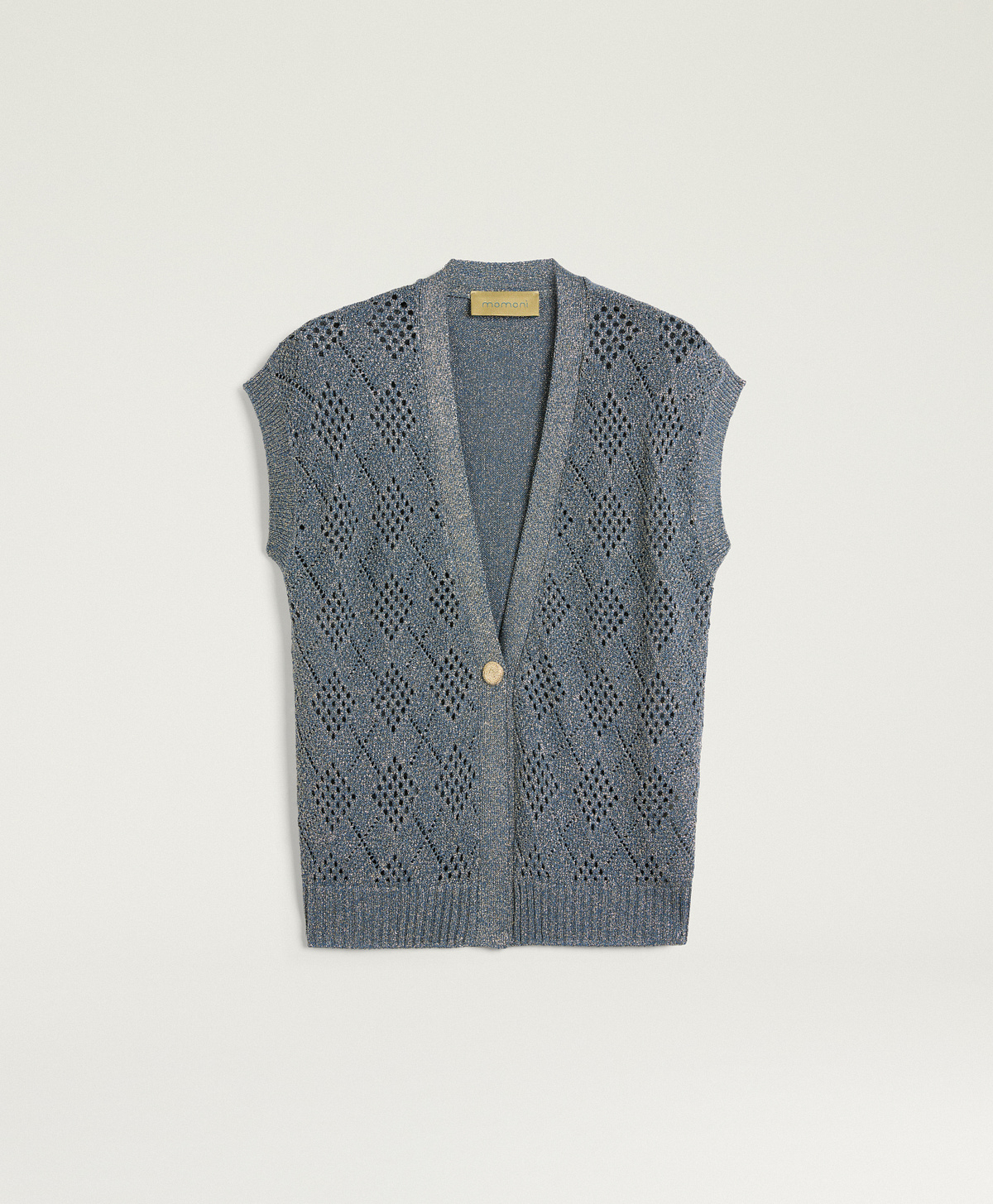 MAGLIA PEDRO IN LUREX A ROMBI - CARTA DA ZUCCHERO - Momonì