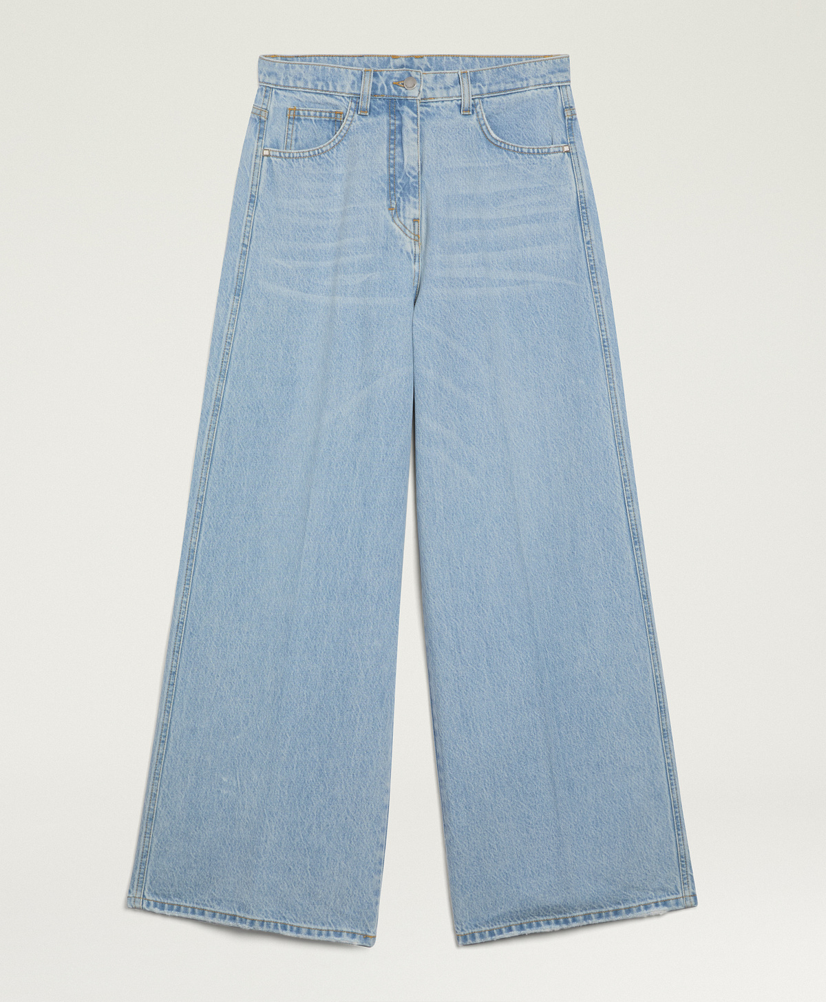 MANUEL PANTS IN 12 OZ LIGHT WASH DENIM - BLUE JEANS - Clothing - Momonì