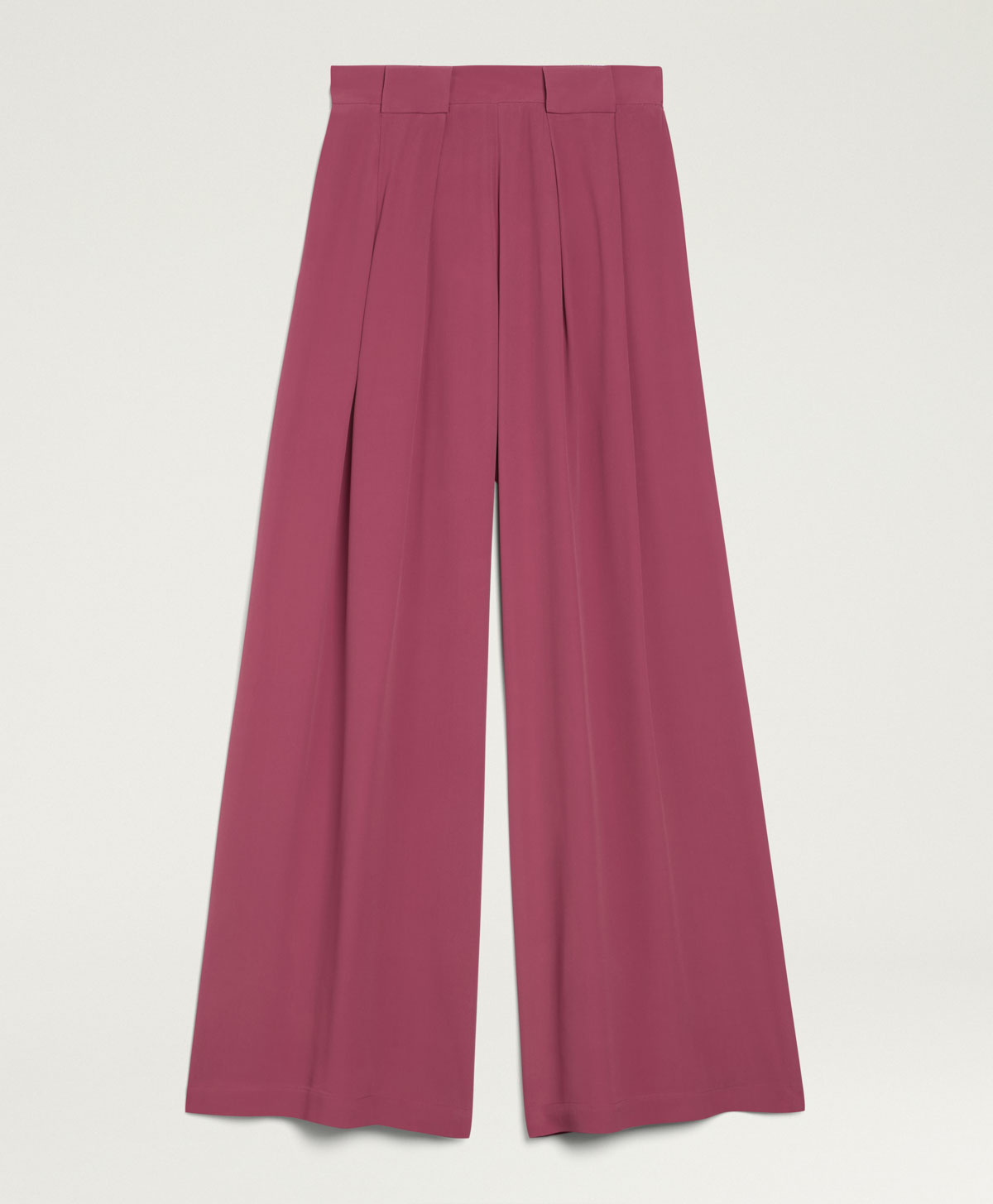 ASPEN PANTS IN SOLID COLOUR ACETATE/SILK - MAUVE - Clothing - Momonì