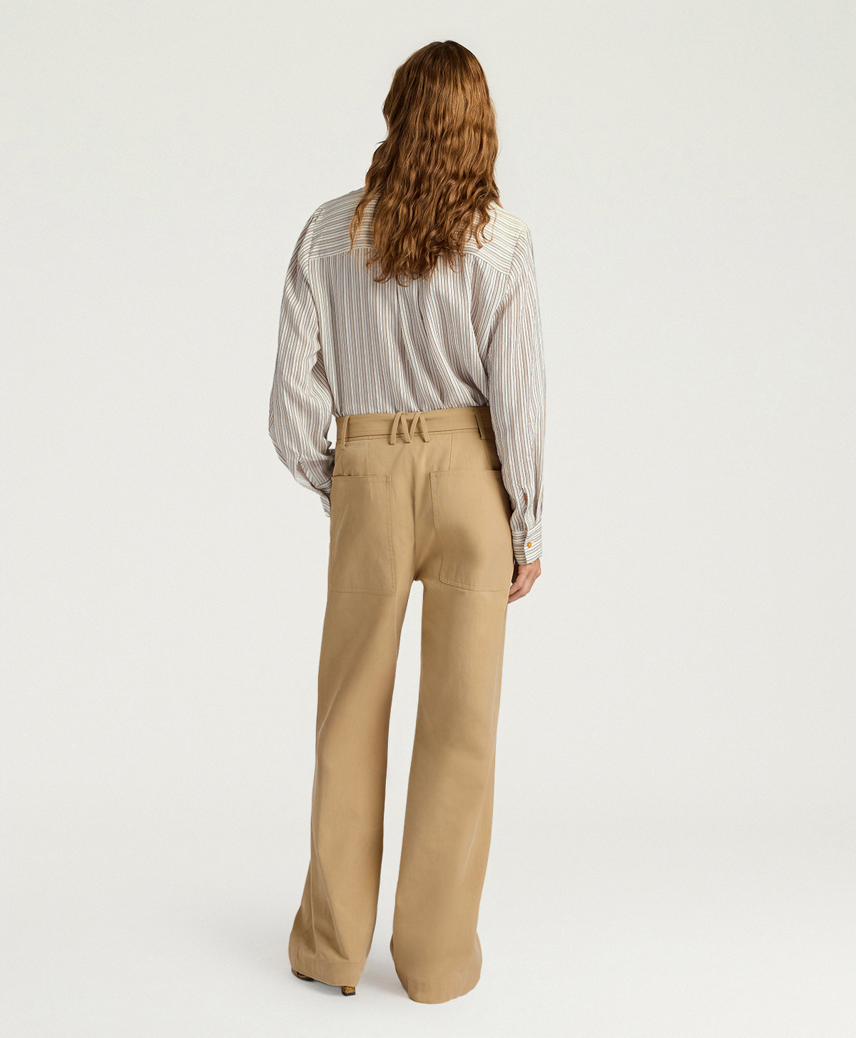NAVAJO PANTS IN COTTON GABARDINE - HAZELNUT - Momonì