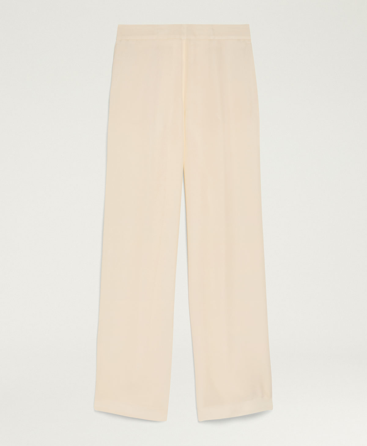 MARAJO PANTS IN SOLID COLOUR VISCOSE CADY - CREAM - Clothing - Momonì