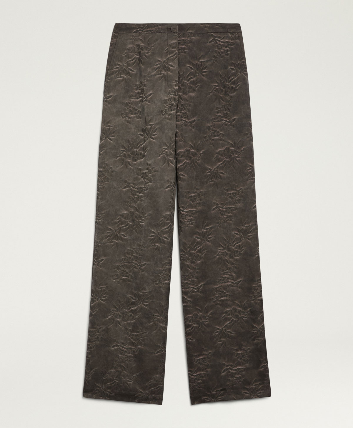 PANTALON CANDEO EN JACQUARD DE VISCOSE - BOUE - Momonì