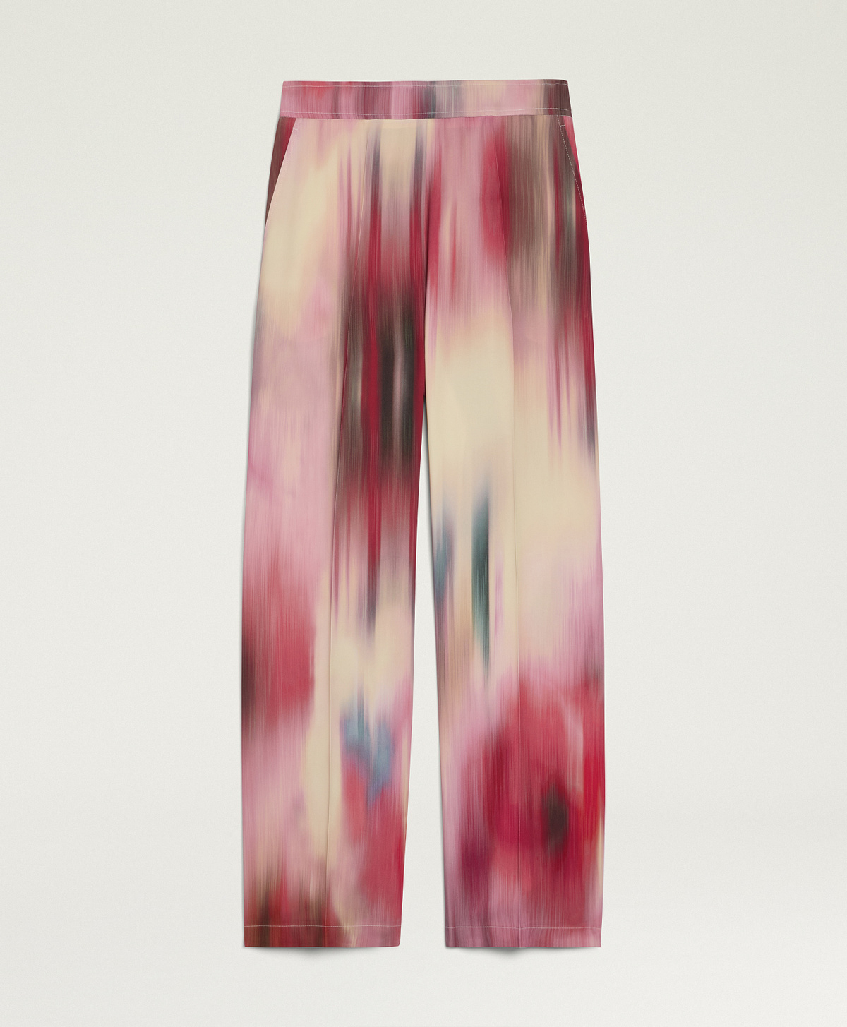 PANTALONES RANCHO DE VISCOSA ESTAMPADA - MULTICOLOR MAGENTA - Momonì