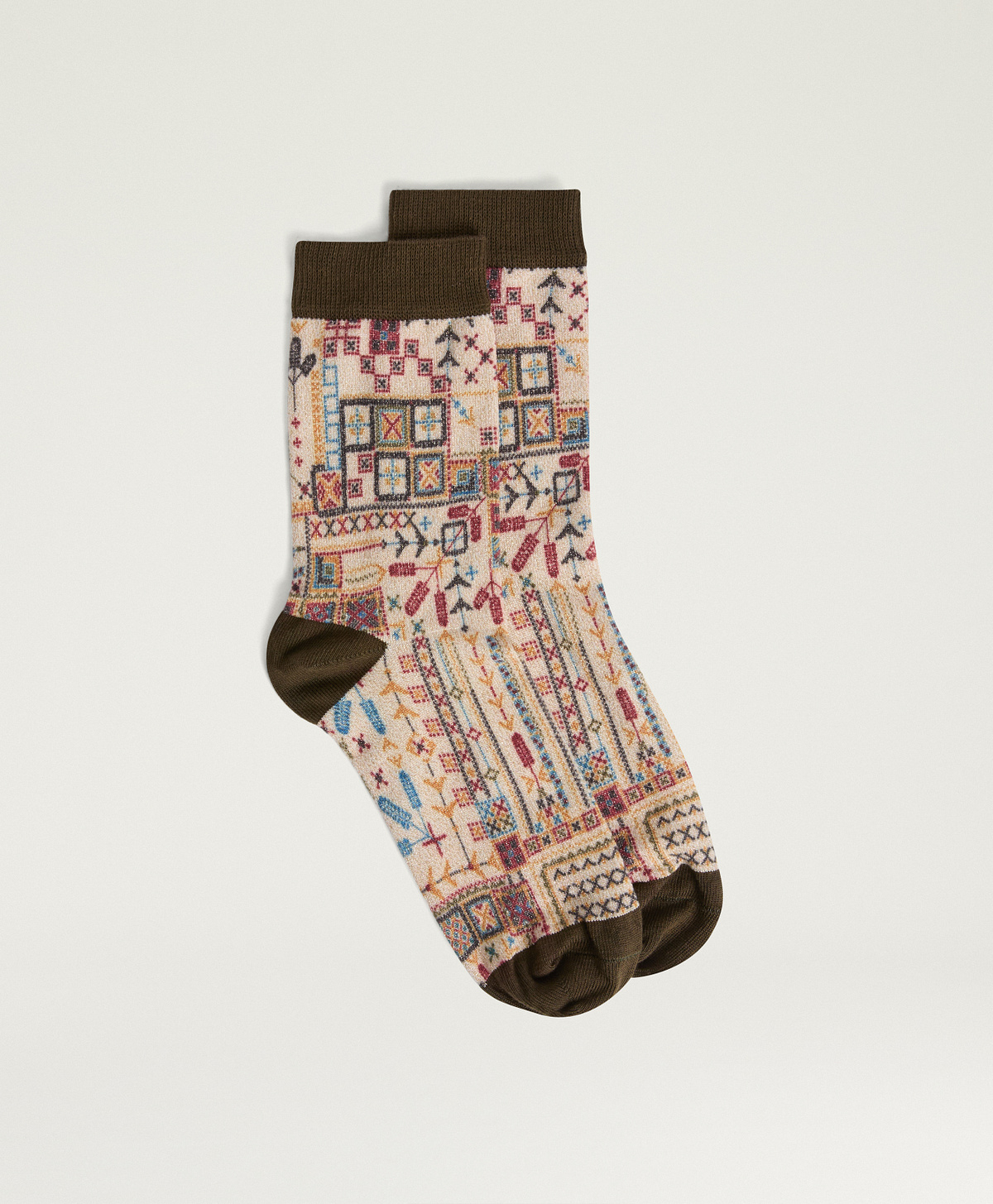 CALZINI NANAMI STAMPATI - MULTICOLOR PANNA - Momonì