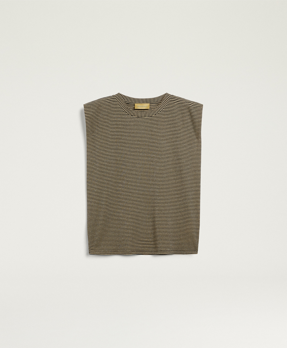 ENNA T-SHIRT IN STRIPED JERSEY - BLACK/CREAM - Momonì