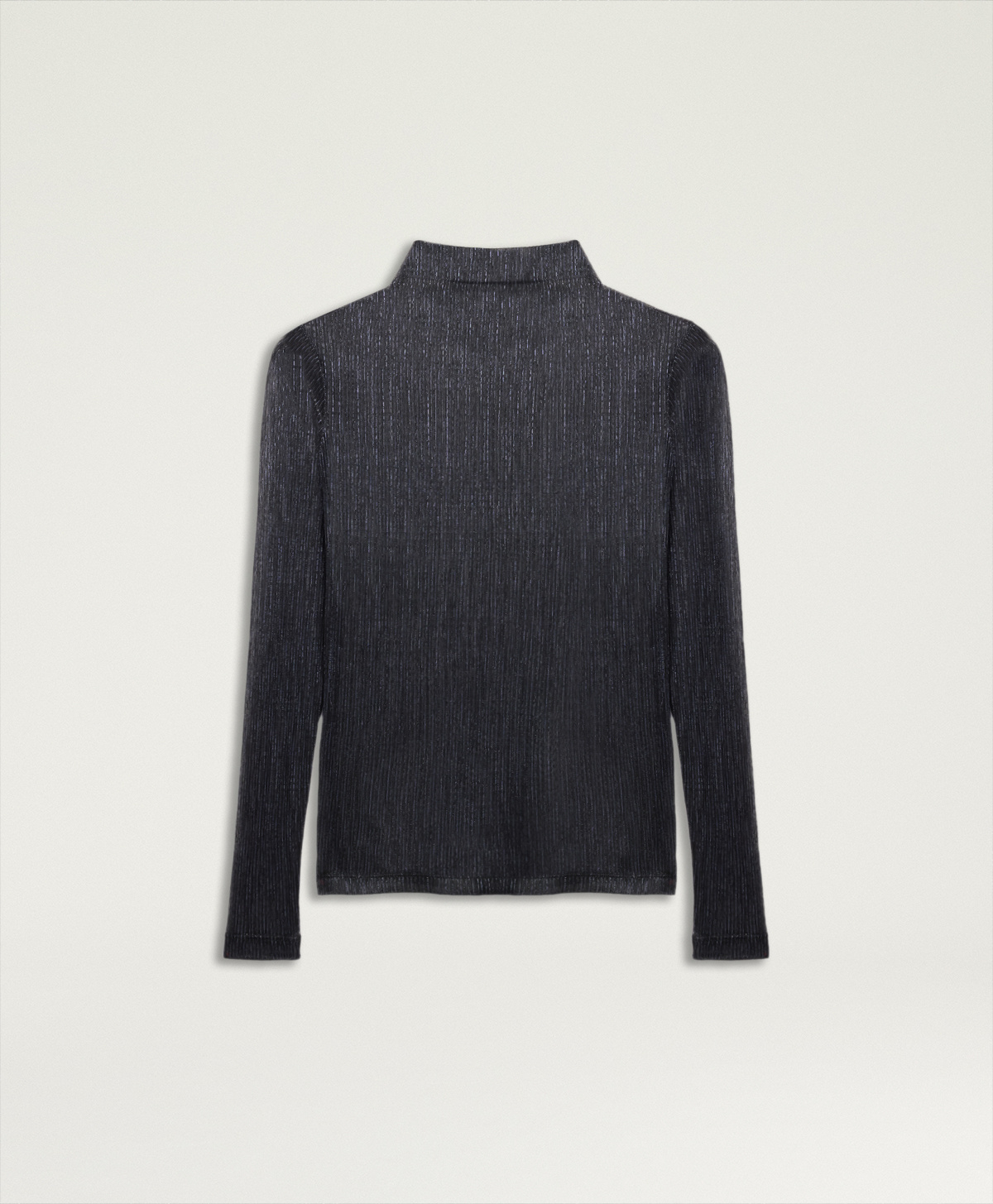 T-SHIRT INE EN JERSEY GAUFFRÉ AVEC LUREX - BLEU - Momonì