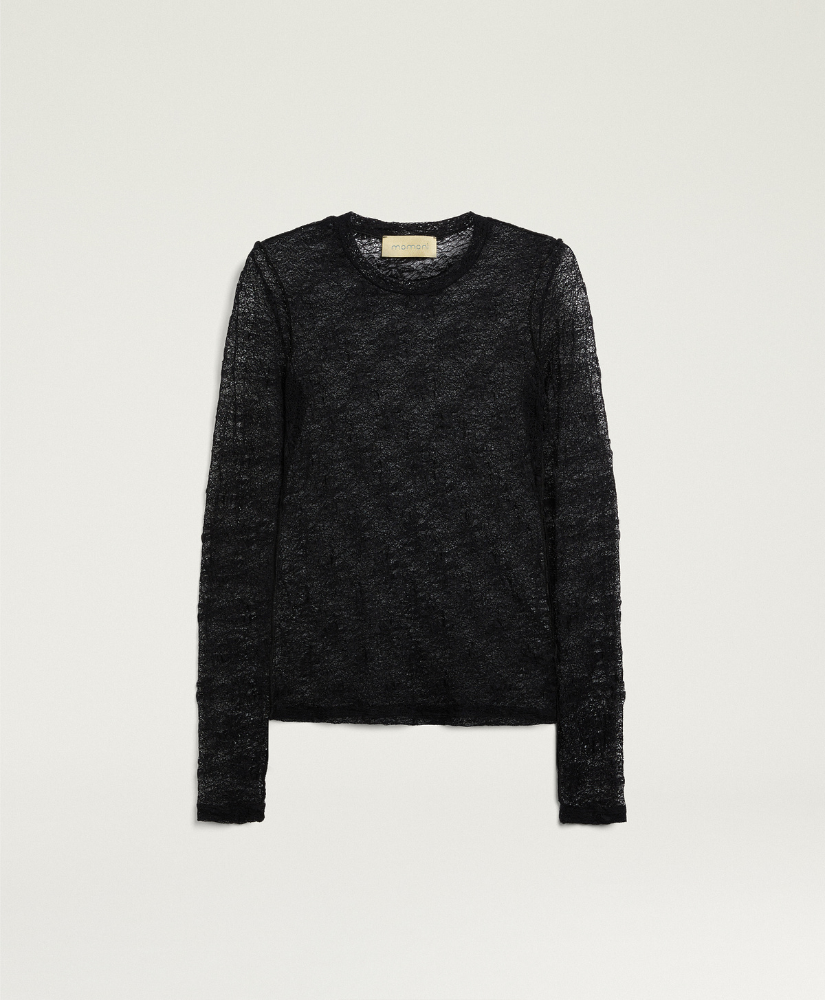 WAINA T-SHIRT IN LACE - BLACK - Momonì