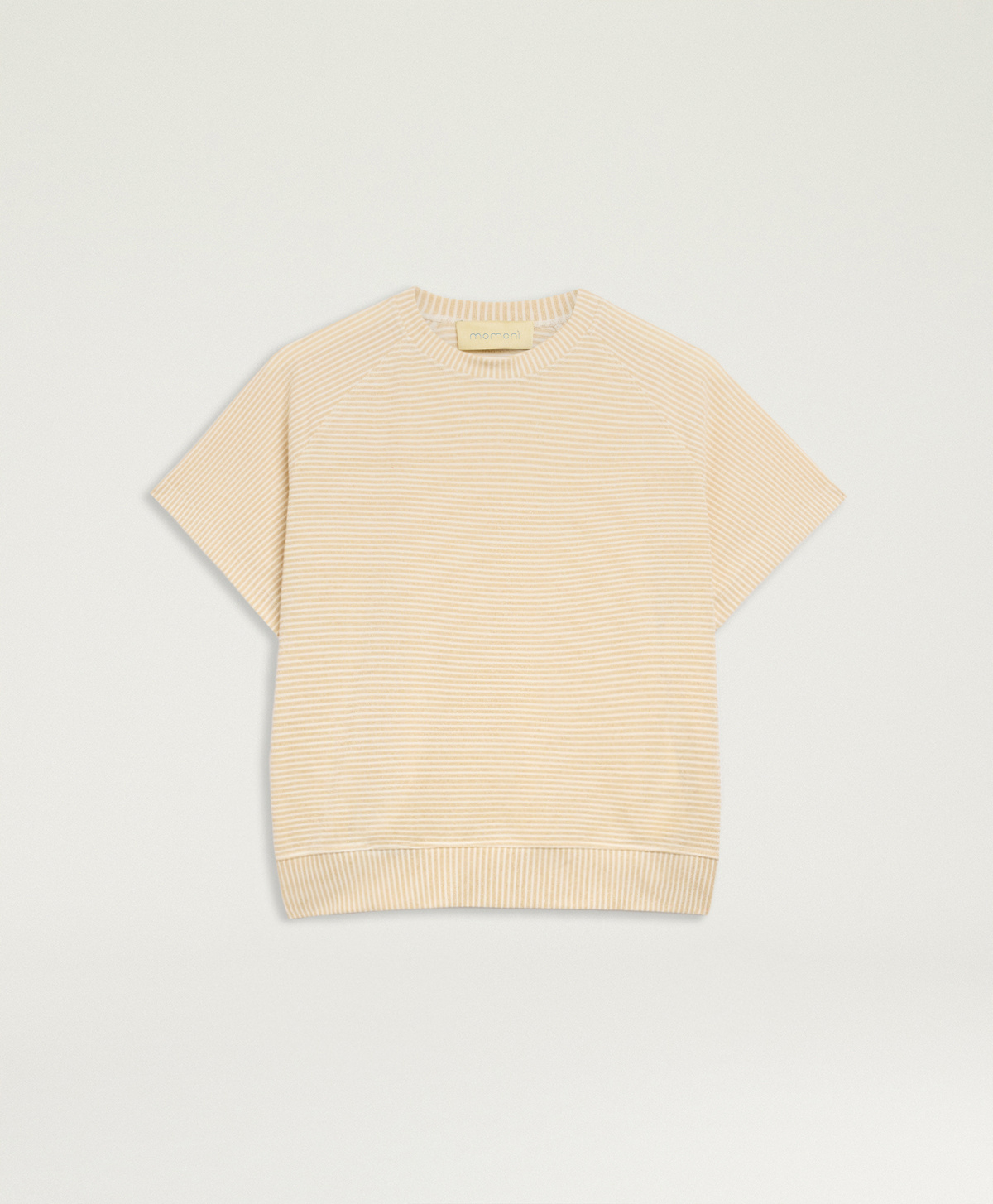 T-SHIRT NASHOBA EN JERSEY À RAYURES - CRÈME/OR - Momonì