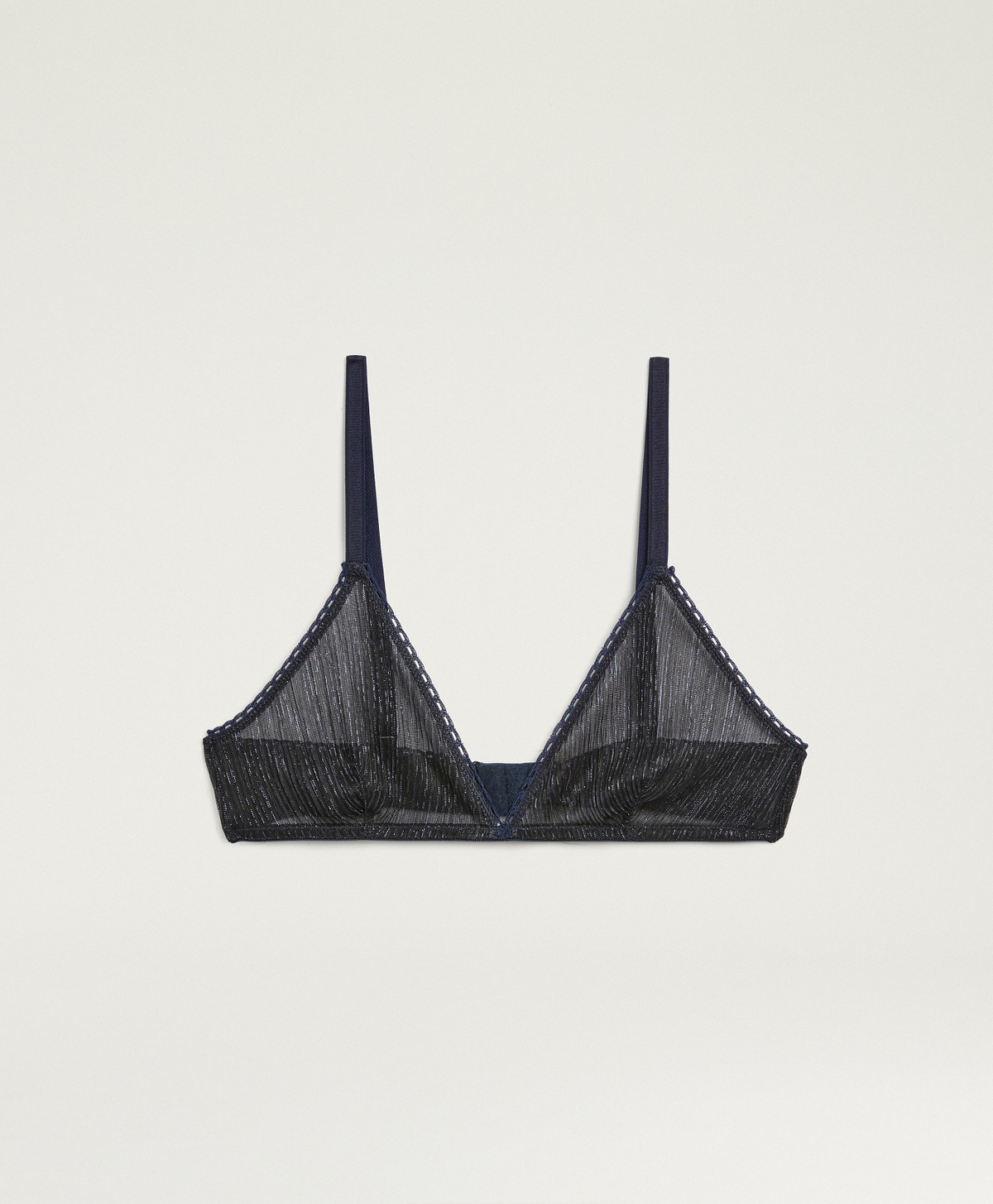 REGGISENO AMETHIST IN JERSEY GOFFRATO CON LUREX - BLU - Momonì