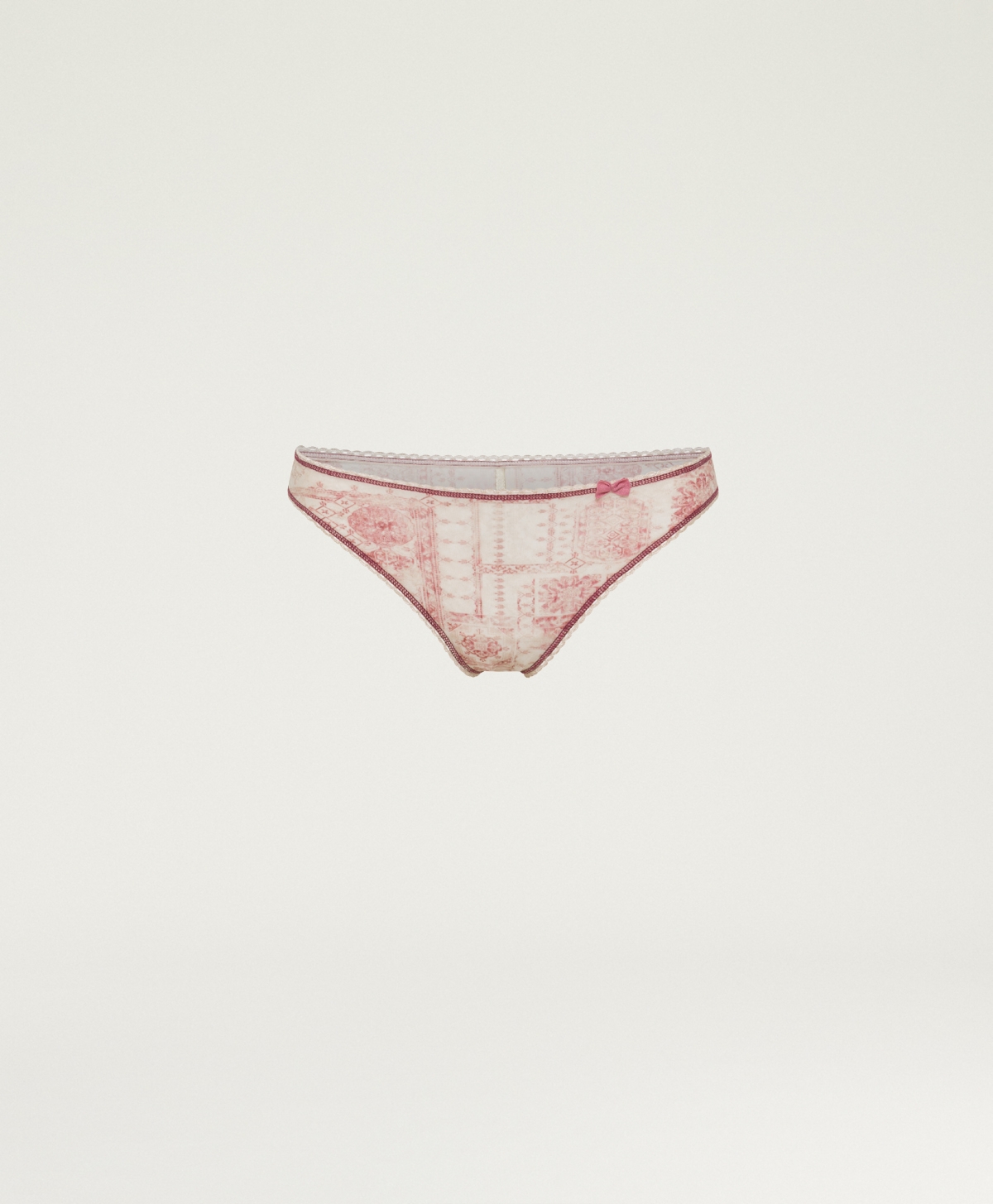 SLIP ARCA EN CHARMEUSE STRETCH DOUX - ROSÉ/GRIOTTE - Momonì