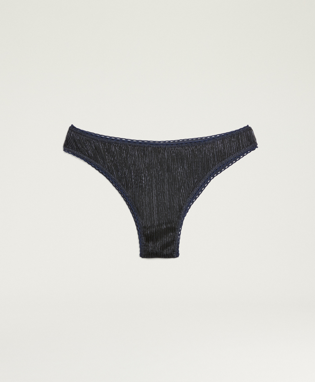 SLIP ARCA IN JERSEY GOFFRATO CON LUREX - BLU - Momonì