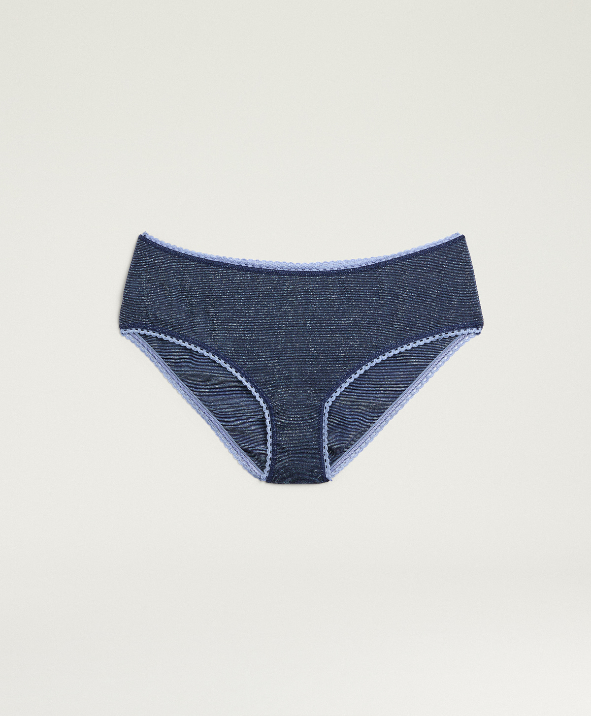 SLIP AMACA IN JERSEY LUREX UNITO - BLU - Momonì