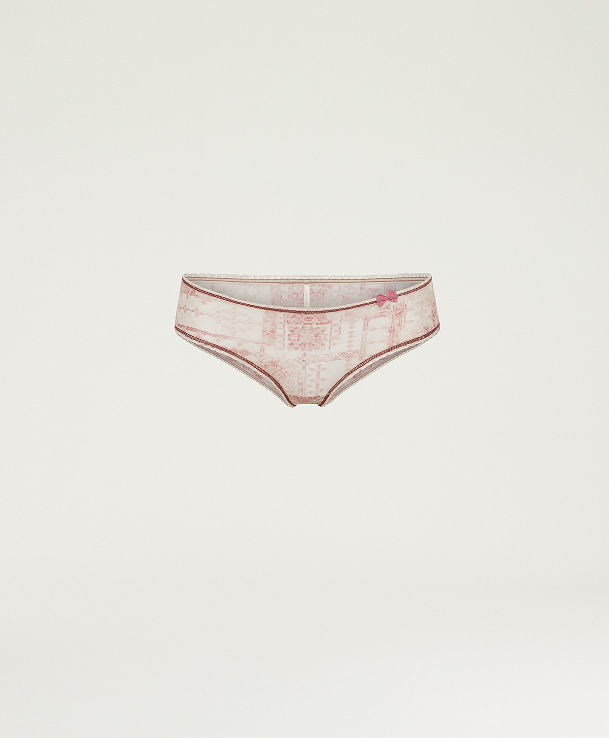 SLIP AMACA EN CHARMEUSE STRETCH DOUX - ROSÉ/GRIOTTE - Momonì