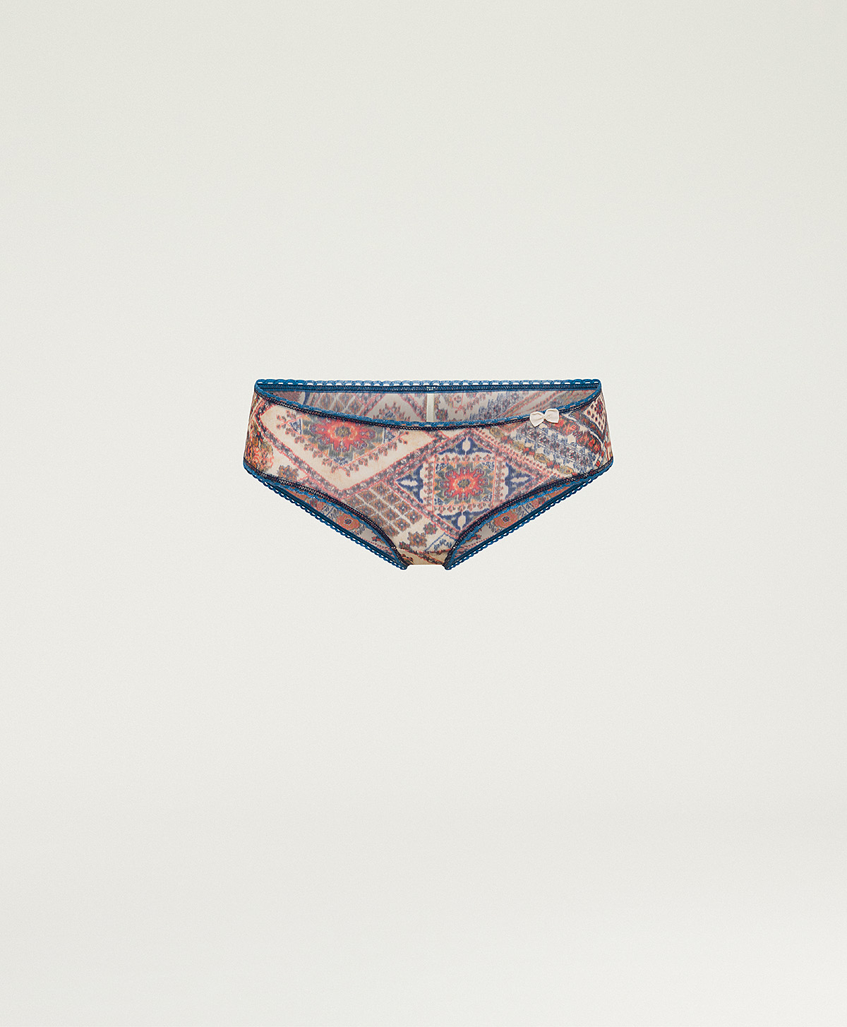 AMACA KNICKERS IN SOFT STRETCH CHARMEUSE - ROSE MULTICOLOR - Momonì