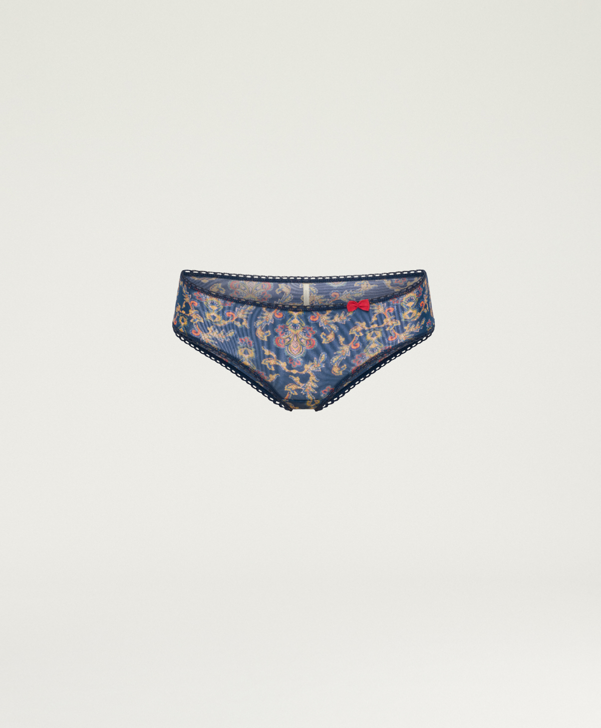AMACA KNICKERS IN SOFT STRETCH CHARMEUSE - BLUE MULTICOLOR - Momonì