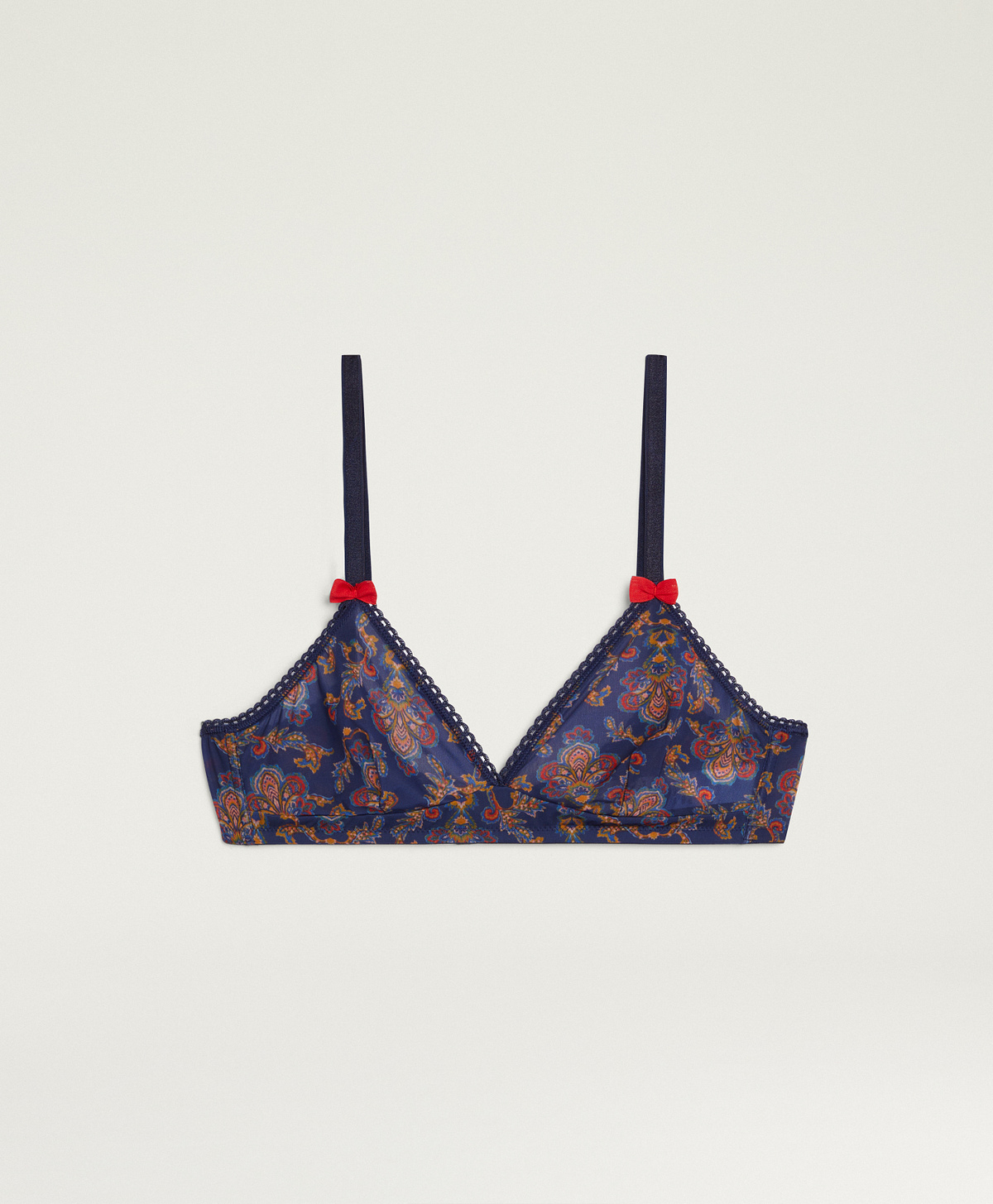 SOUTIEN-GORGE TUTU EN CHARMEUSE STRETCH DOUX - MULTICOLORE BLEU - Momonì