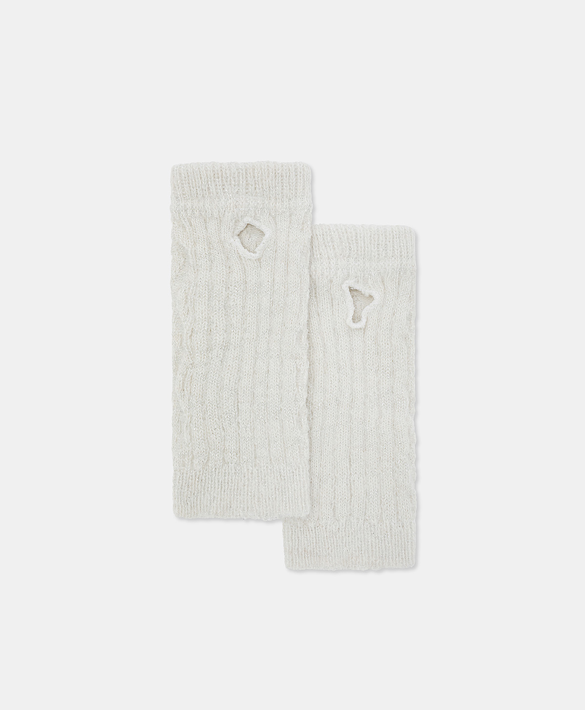 AUGUSTINE GLOVES IN MOHAIR - WHITE - Shoes and accessories - Momonì