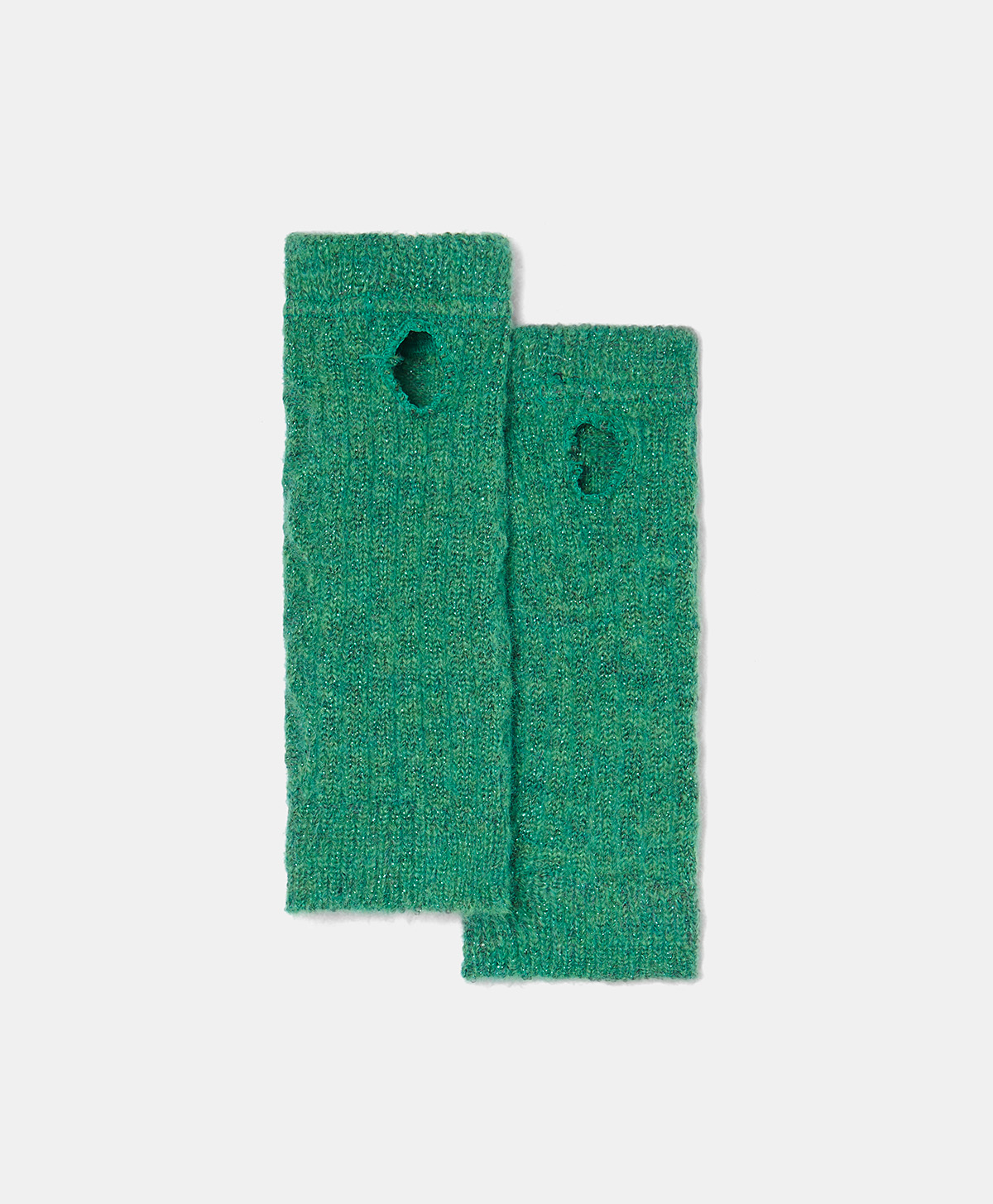 AUGUSTINE GLOVES IN MOHAIR - EMERALD GREEN - Shoes and accessories - Momonì