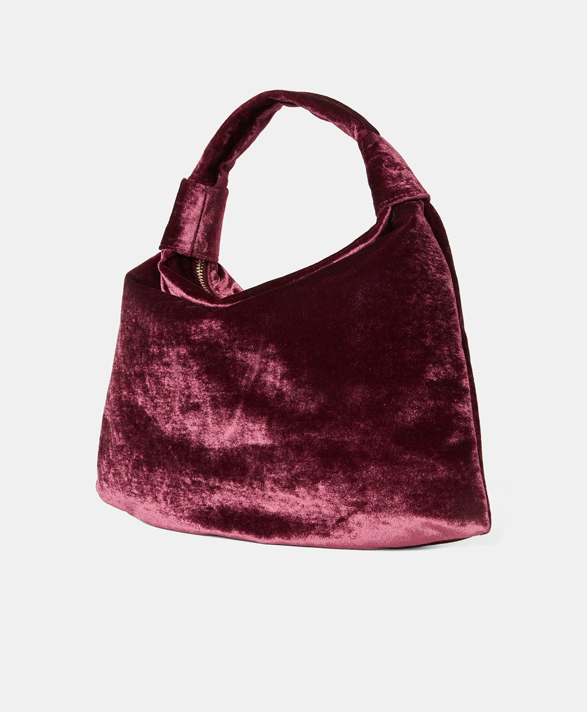 FRANCOIS BAG IN VELVET - BORDEAUX - Momonì
