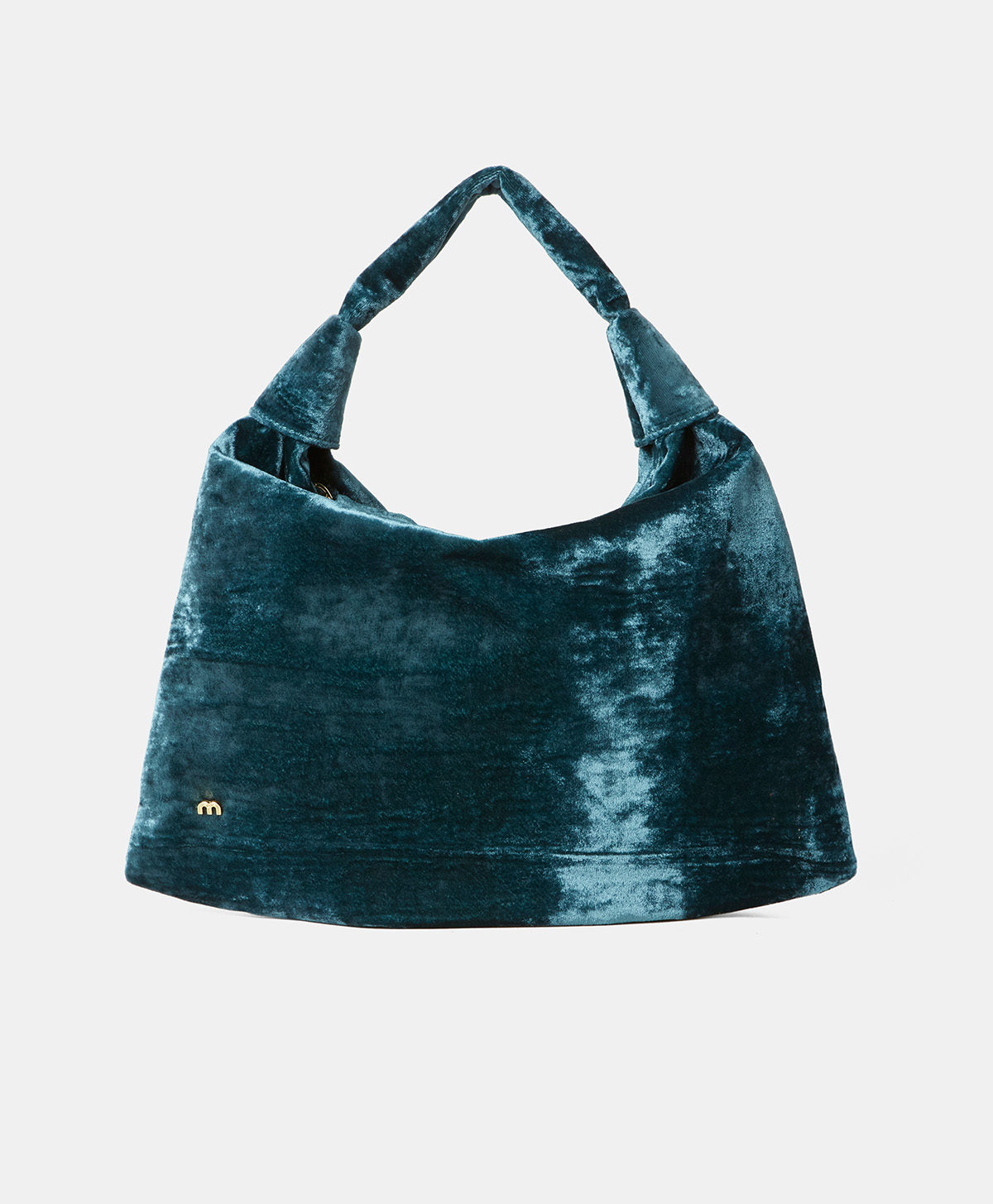 FRANCOIS BAG IN VELVET - TEAL - Shoes and accessories - Momonì