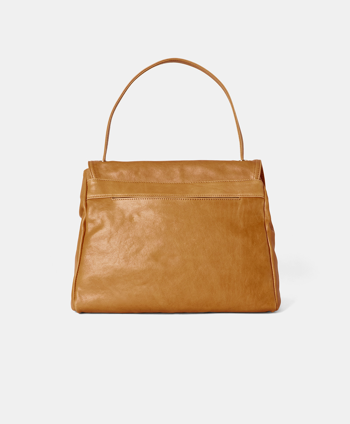 SAC FLORE EN CUIR - MIEL - Momonì