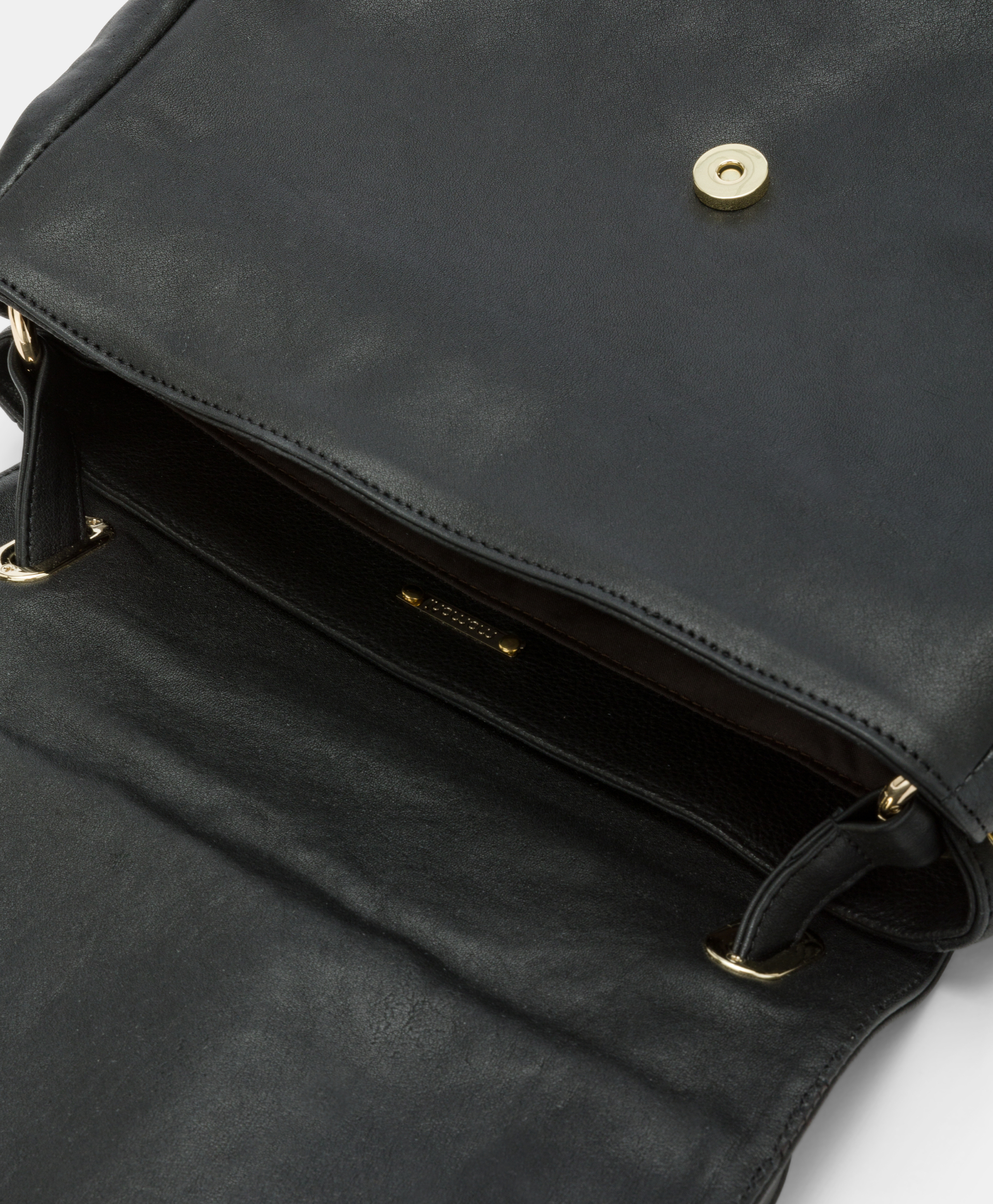 FLORE BAG IN LEATHER - BLACK - Momonì
