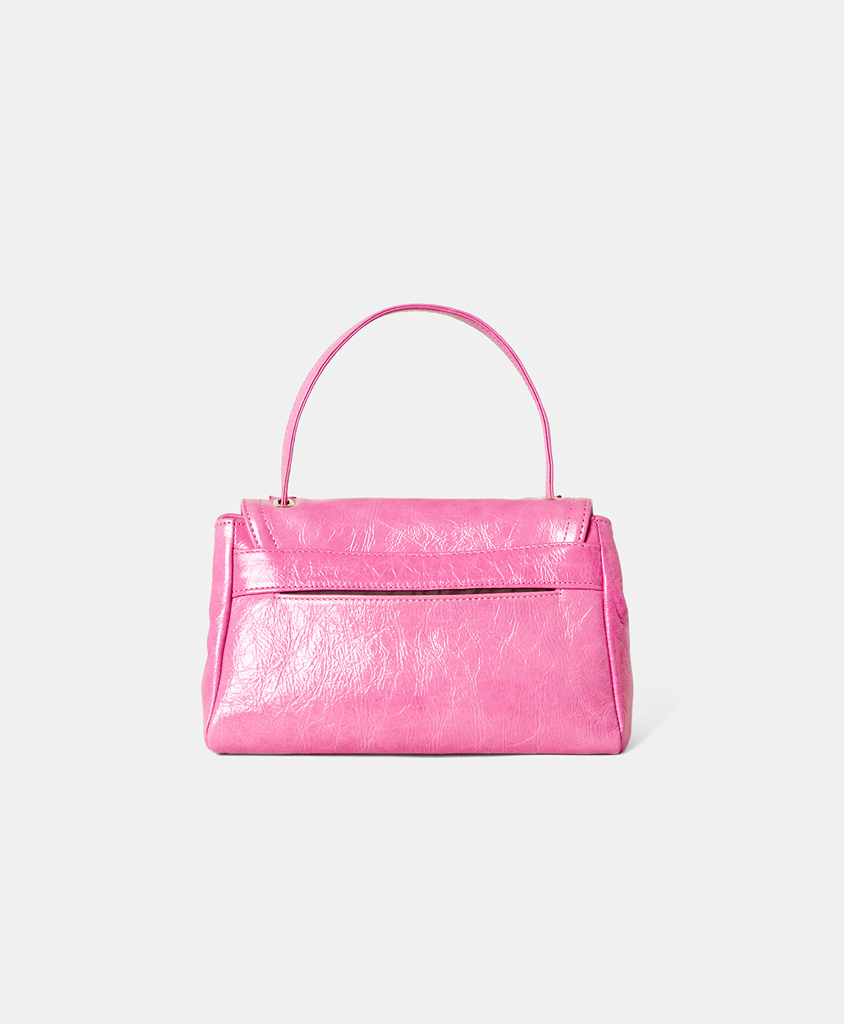 PETIT FLORE BAG IN NAPLAK LEATHER - FUCHSIA - Momonì