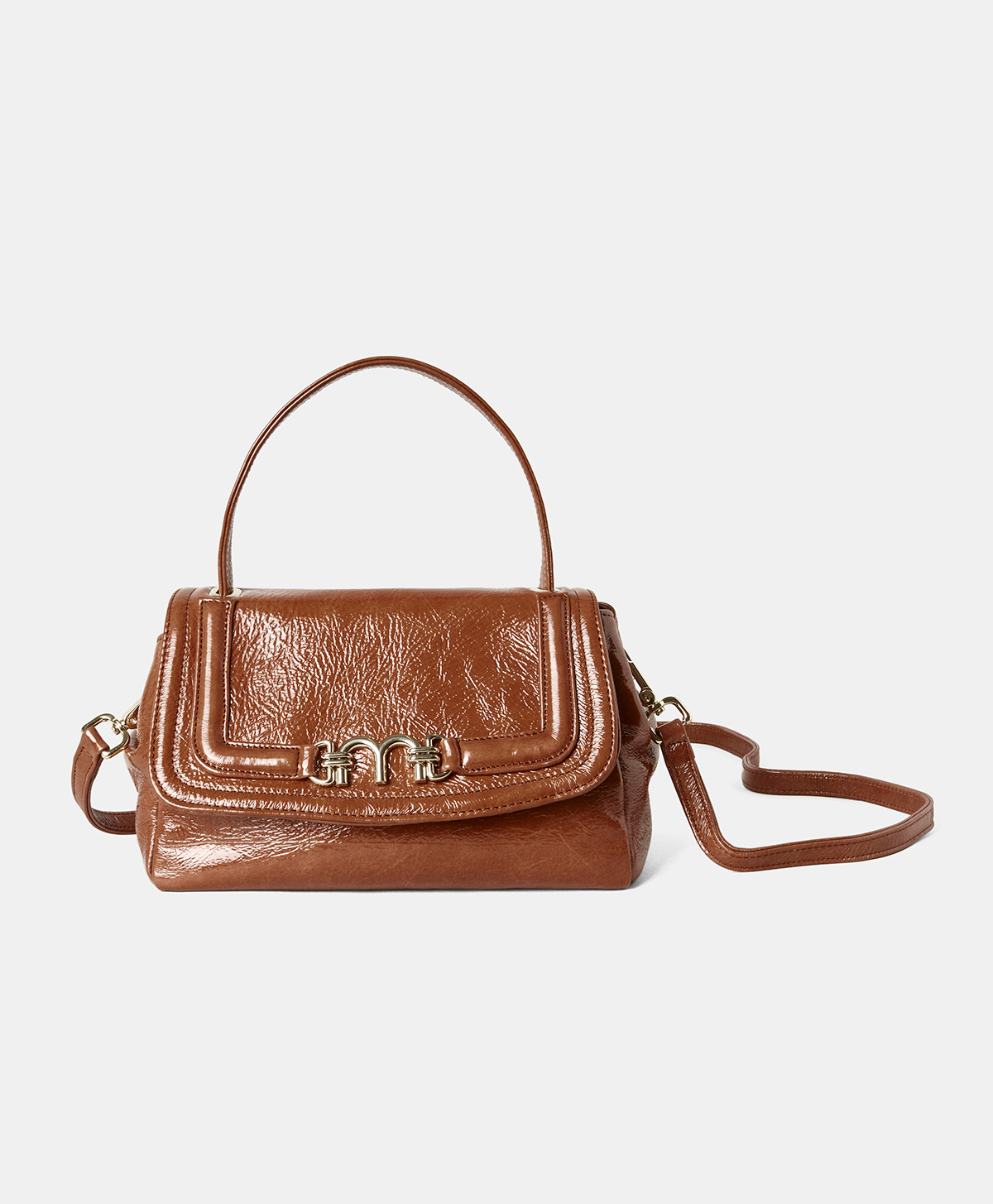 PETIT FLORE BAG IN NAPLAK LEATHER - BURNT - Shoes and accessories - Momonì