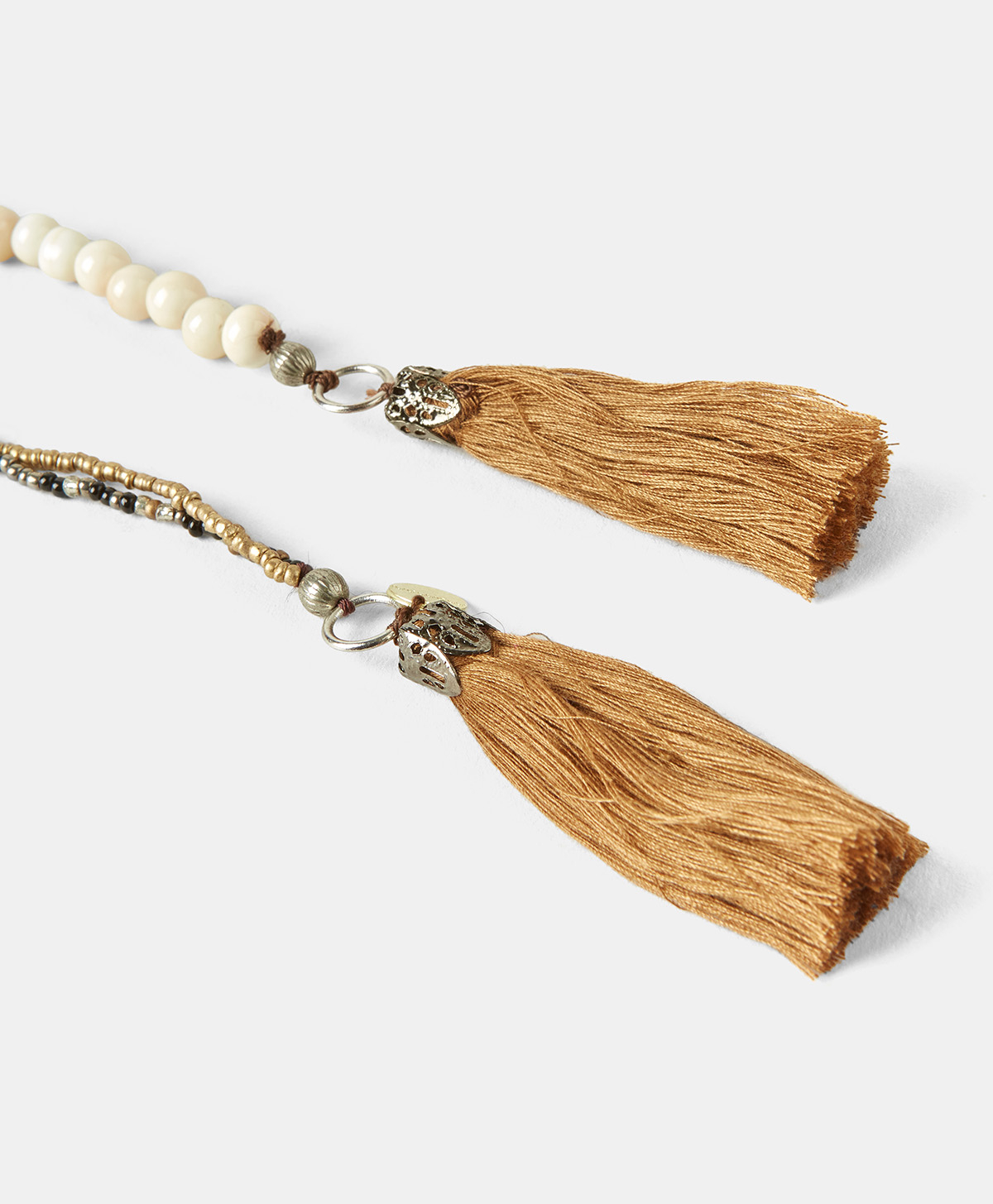 COLLIER NOEL AVEC PERLES - NATUREL - Momonì