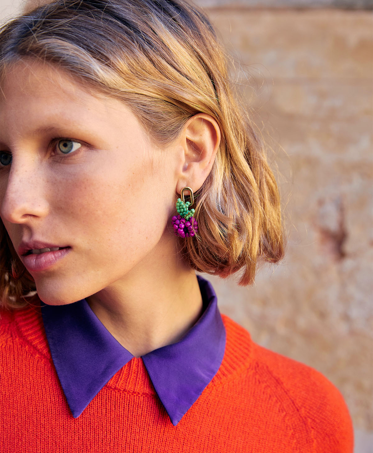 AYMON EARRINGS WITH HANDMADE ELEMENTS - MULTICOLOR - Shoes and accessories - Momonì