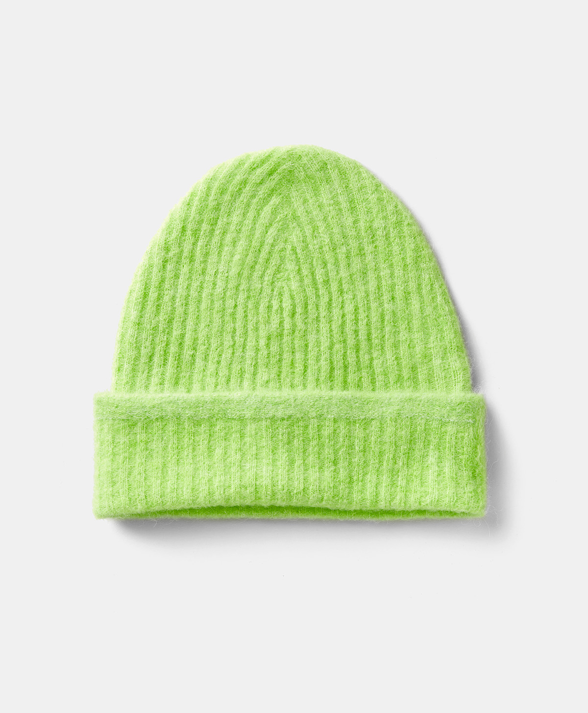 CHAPEAU ZIGOLO EN BABY ALPAGA EFFET JERSEY - VERT ACIDE - Shoes and accessories - Momonì