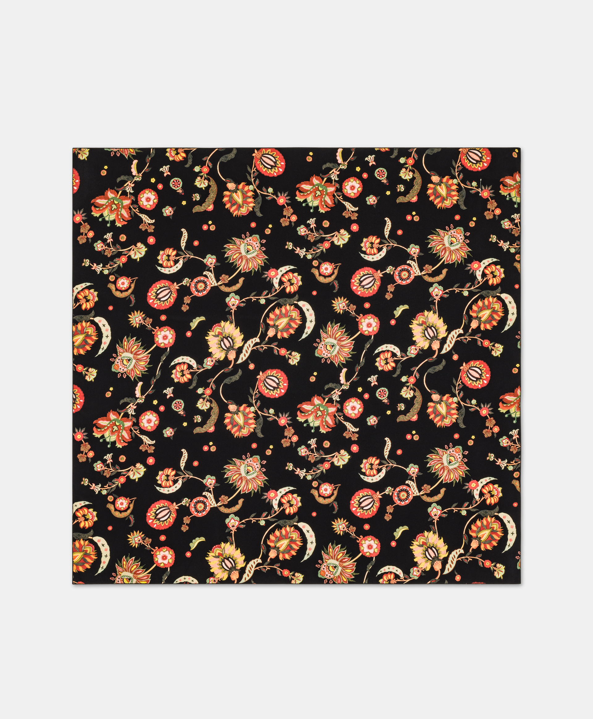 BENOIT FOULARD IN PRINTED CREPE DE CHINE - MULTICOLOR BLACK - Shoes and accessories - Momonì