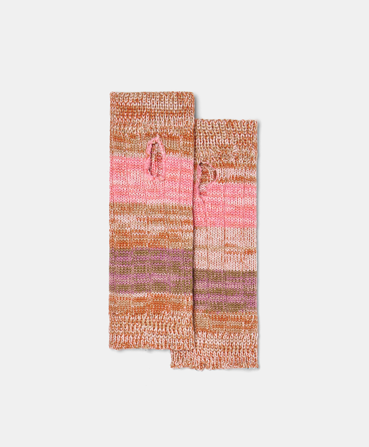 AUGUSTINE GLOVES IN FANCY YARN - MULTICOLOR CORAL - Shoes and accessories - Momonì
