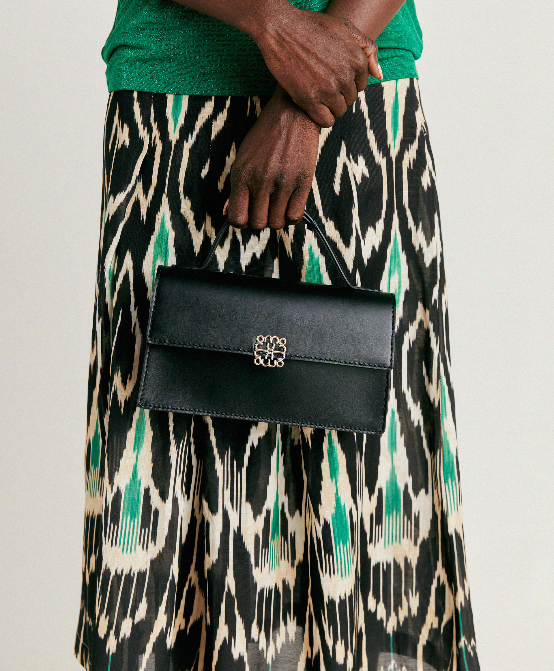 SOPHIE BAG IN NAPPA LEATHER - BLACK - Momonì