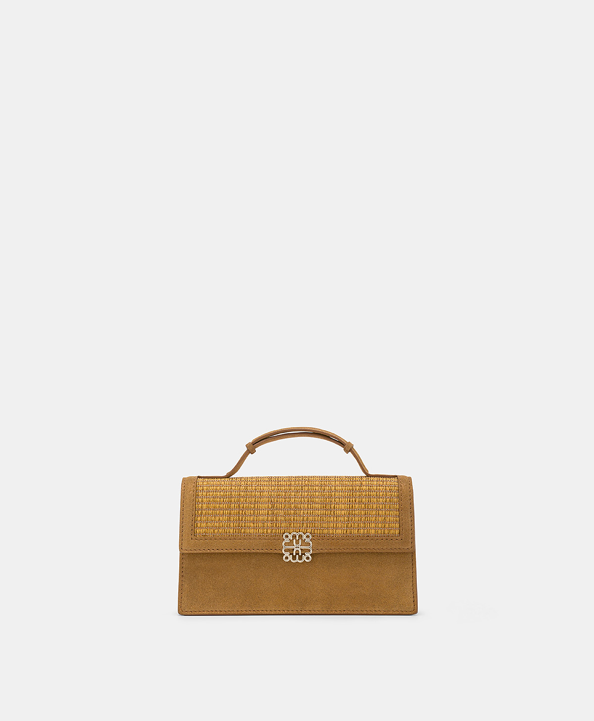 SOPHIE BAG IN RAFFIA AND LAMÉ - CARAMEL - Shoes and accessories - Momonì