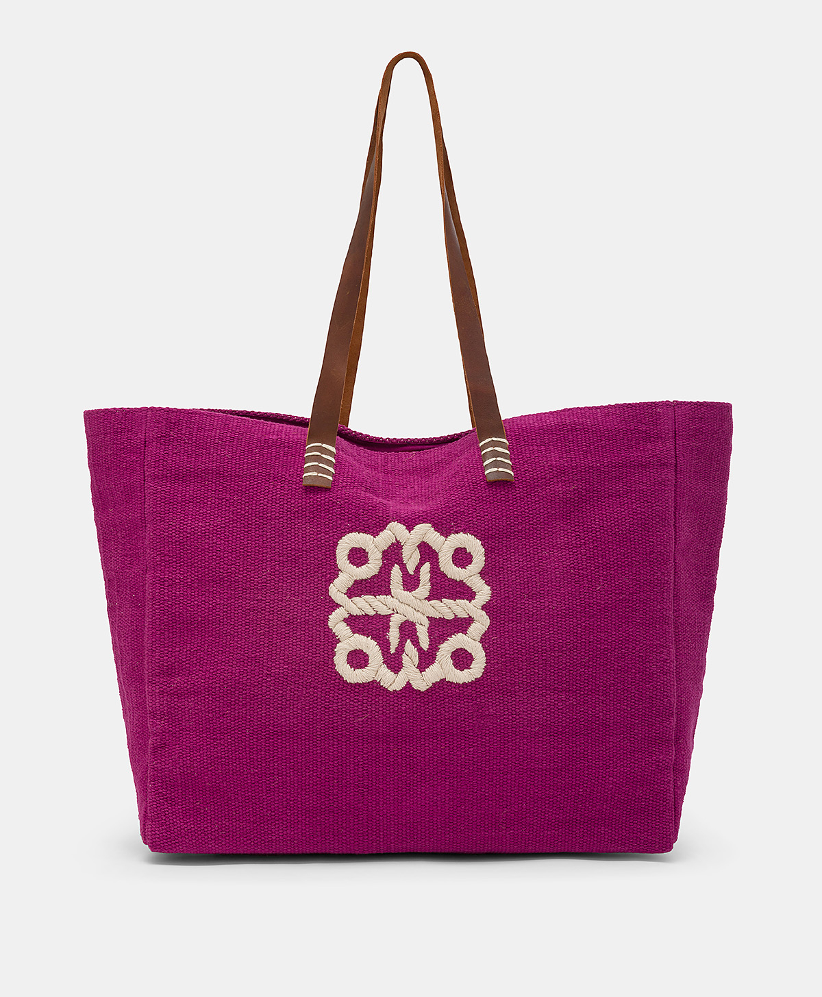 PARAGUAN BAG IN EMBROIDERED CANVAS - CYCLAMEN - Shoes and accessories - Momonì