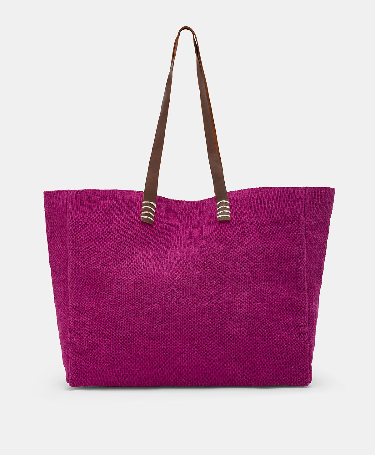 PARAGUAN BAG IN EMBROIDERED CANVAS - CYCLAMEN - Momonì