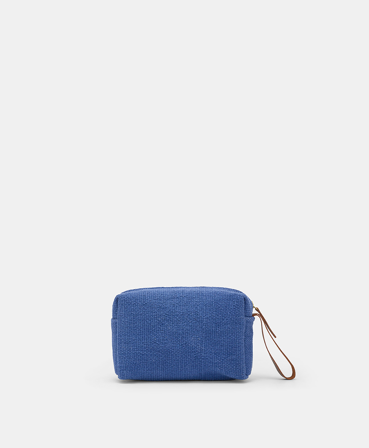 TROUSSE DE MAQUILLAGE PIRA EN TOILE AVEC BRODERIE - BLEU - Momonì