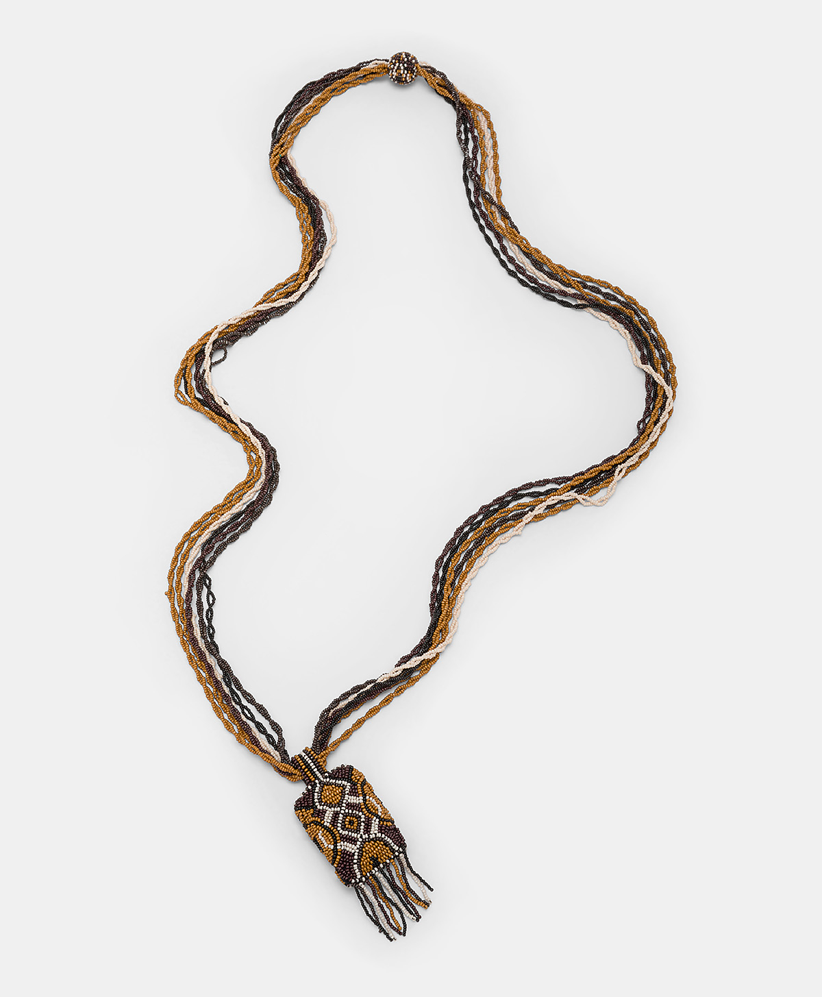VIDRIER NECKLACE WITH BEADS - COCOA MULTICOLOUR - Shoes and accessories - Momonì
