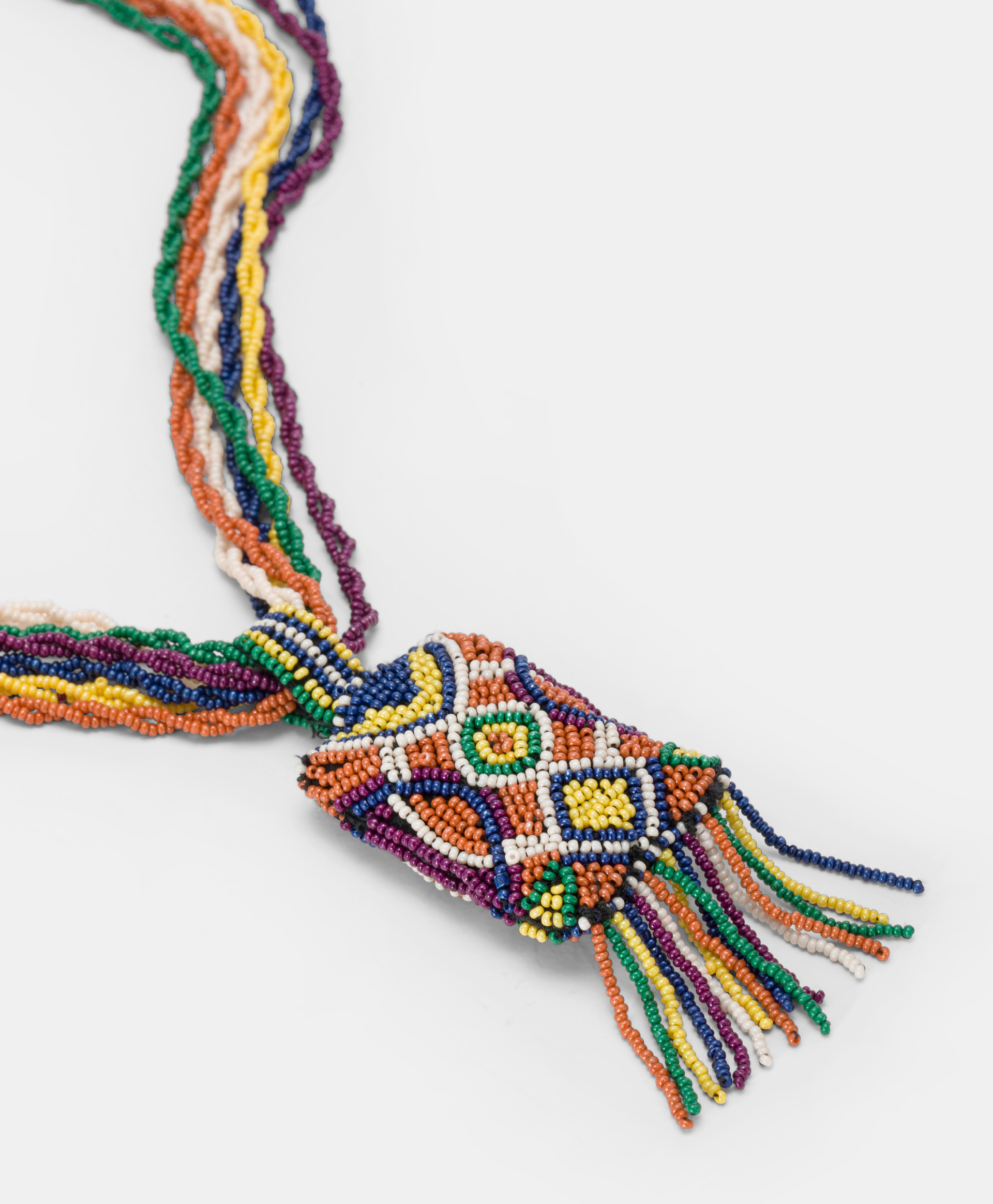 VIDRIER NECKLACE WITH BEADS - GREEN/MULTICOLOR - Momonì