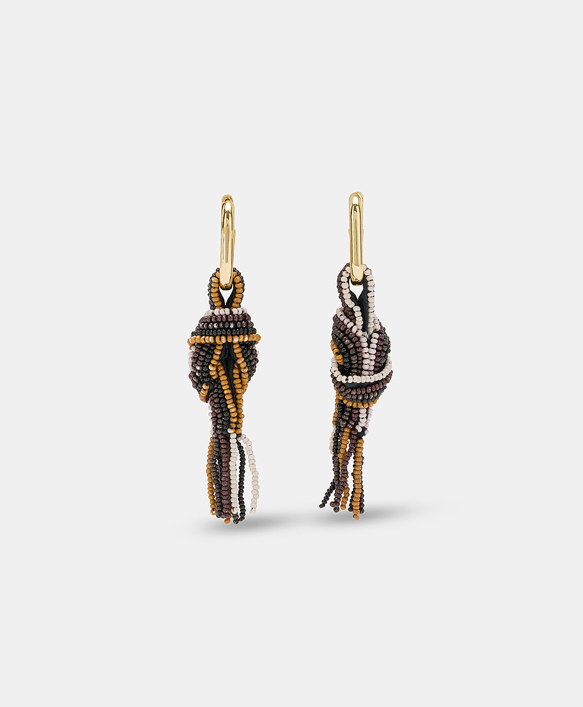 ORECCHINI NODU CON PERLINE - CACAO MULTICOLOR - Shoes and accessories - Momonì