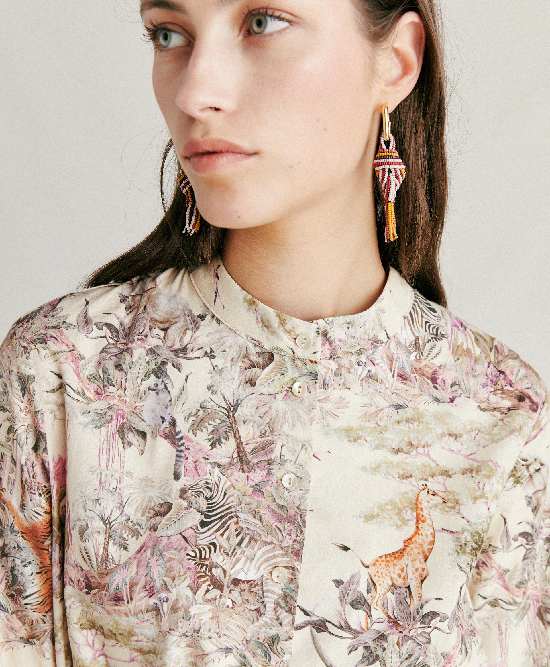 BOUCLES D'OREILLE NODU AVEC PERLES - BRÛLÉ/MULTICOLORE - Shoes and accessories - Momonì