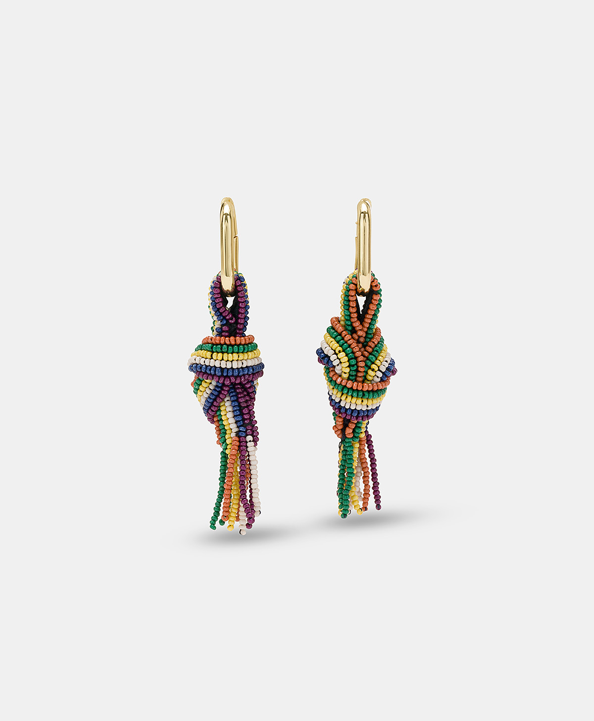 BOUCLES D'OREILLE NODU AVEC PERLES - VERT/MULTICOLORE - Shoes and accessories - Momonì
