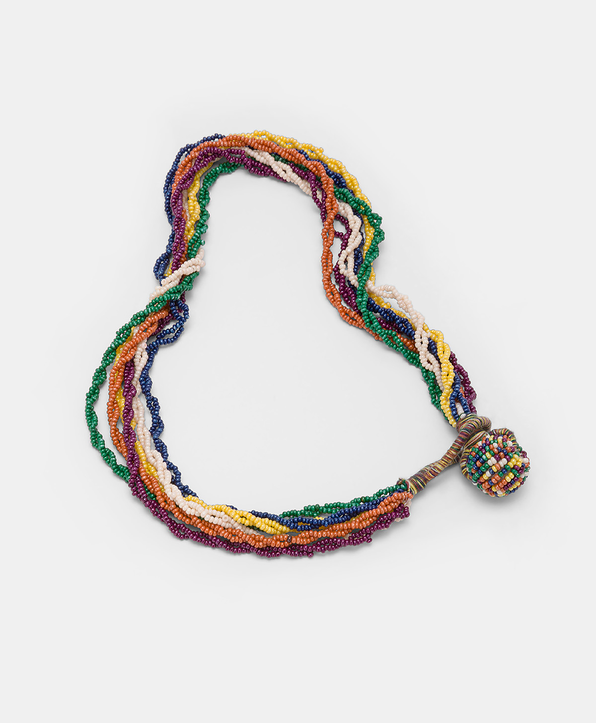 Avalaya Collana Lunga In Legno Multicolore – Perline Grosse Con Dettagli Oro E Nero, Stile Etnico