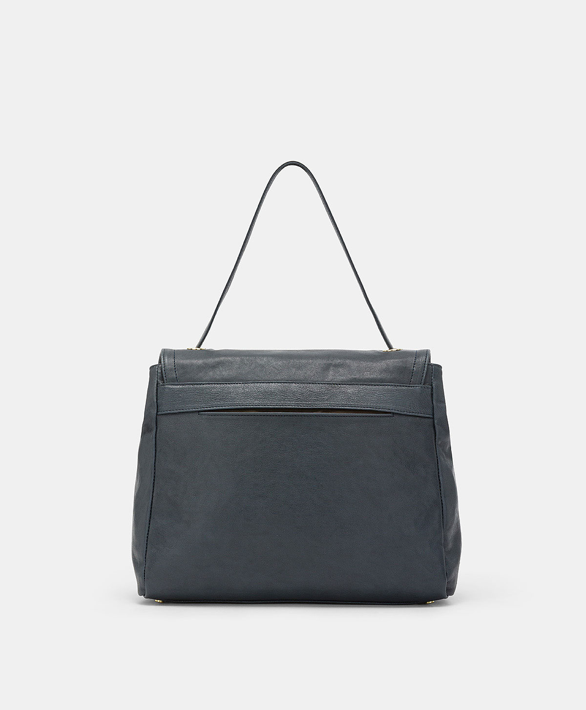 MOMONI FLORE BAG IN LEATHER - BLUE - Momonì