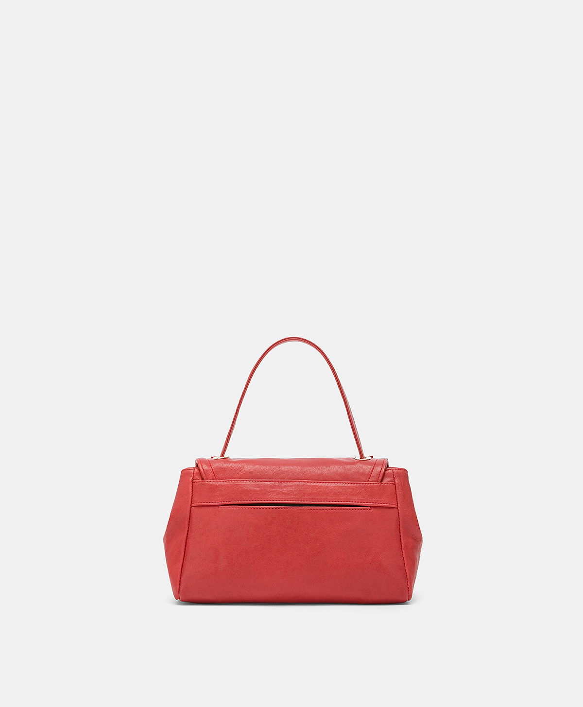 BORSA PETIT FLORE IN PELLE - ROSSO - Momonì