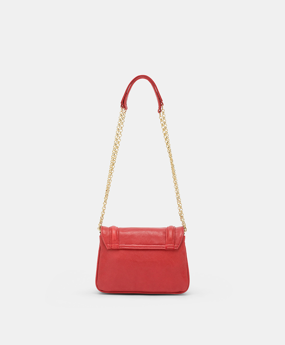 BORSA MIMI FLORE IN PELLE - ROUGE - Momonì