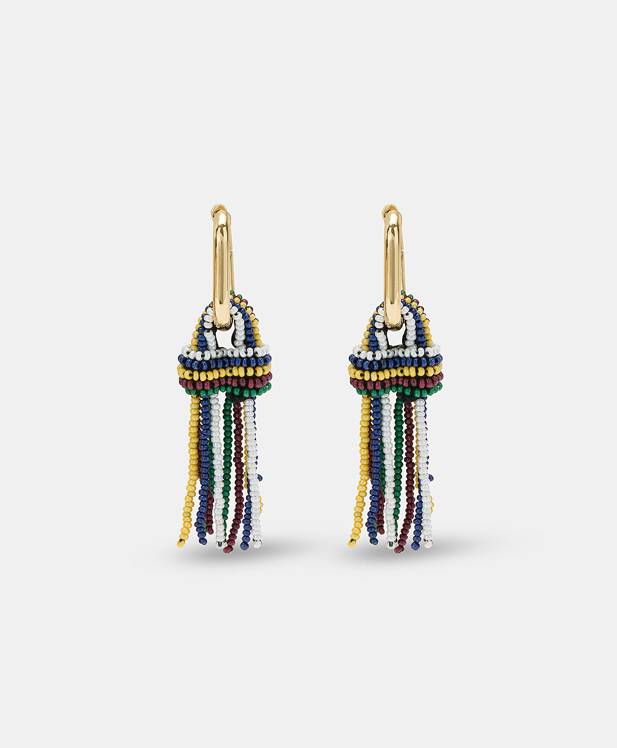 ZIMMARI EARRINGS WITH BEADS - GREEN/MULTICOLOR - Momonì