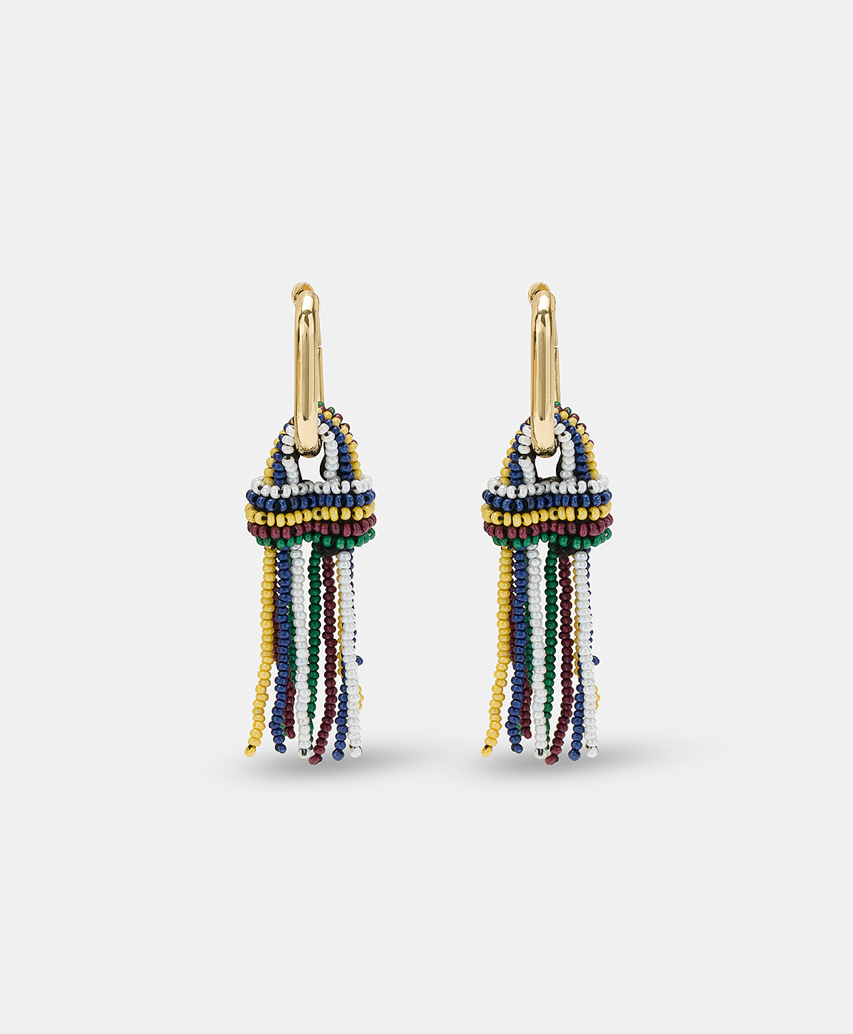 ZIMMARI EARRINGS WITH BEADS - GREEN/MULTICOLOR - Momonì